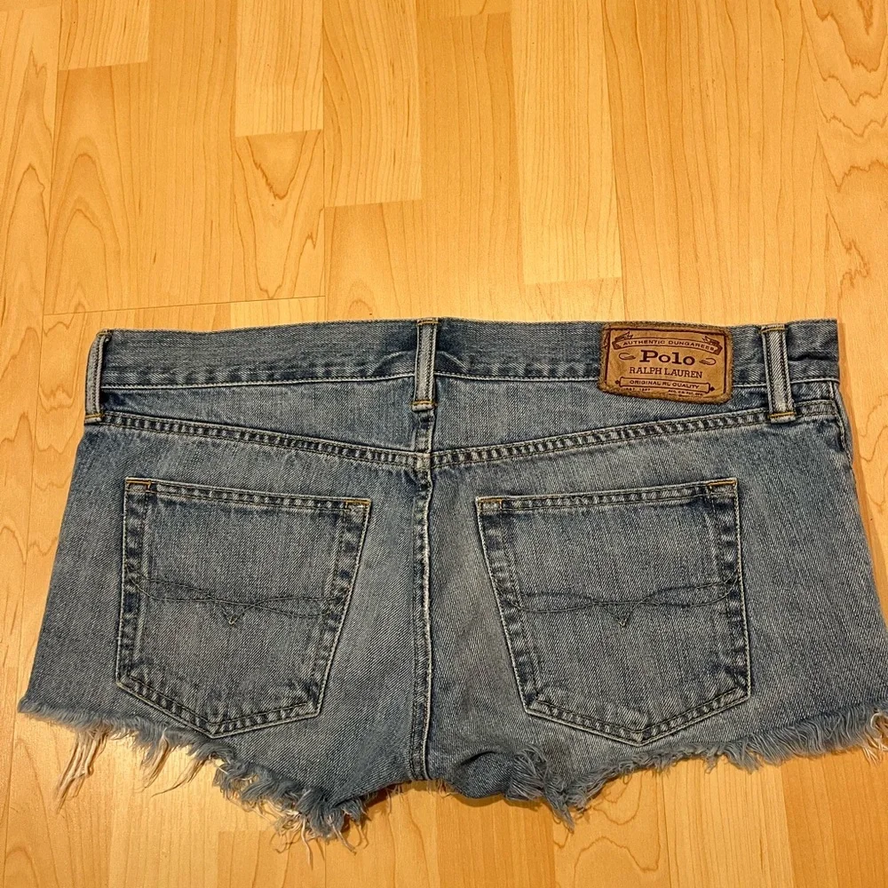 Polo by Ralph Lauren Distressed Denim Jean Shorts - Blue - Picture 3 of 4